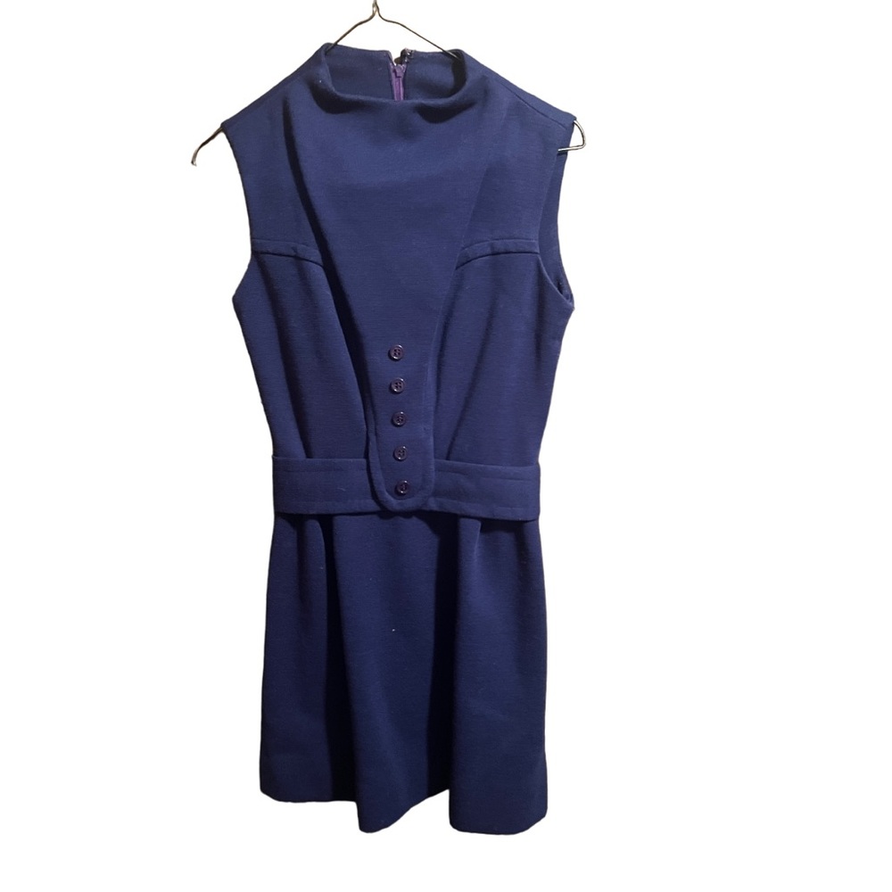 Vintage Navy Blue Dress